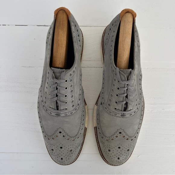 Cole Haan Gray Men\'s 9 Grand 360 Stitchlite Wingtip Dress Shoes India C32680 main image 5